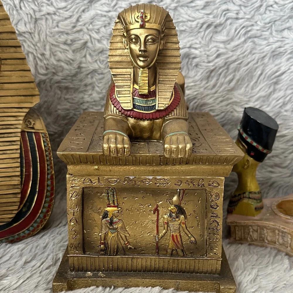 Egyptian Themed 3 Piece Decorative Set